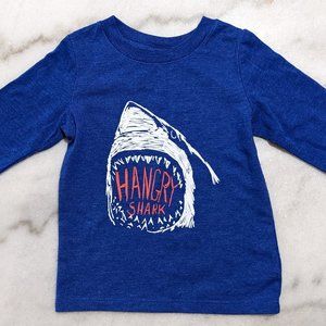 Toddler Boys' Hangry Shark Long Sleeve Graphic T-Shirt - Cat & Jack size 18M